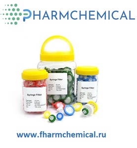 Шприцевой фильтр мембранный 0,22 мм, 13,0 мм, нестерильно, 100 штук, PVDF Шприцевой фильтр мембранный 0,22 мм, 13,0 мм, нестерильно, 100 штук, PVDF